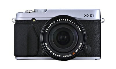 【中古】 FUJIFILM ミラーレス一眼 X-E1 レンズキット シルバー FX-X-E1/XF18-55mmF2.8-4 R Silver