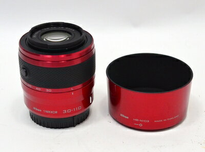 【中古】 Nikon 1 30-110mm f/3.8-5.6 VR Nikkorレンズ（レッド）