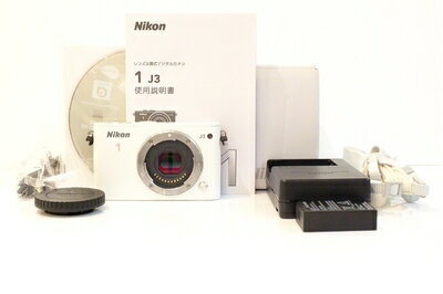 【中古】 Nikon ミラーレス一眼 Nikon 1 J3 ボディー ホワイト N1J3WH