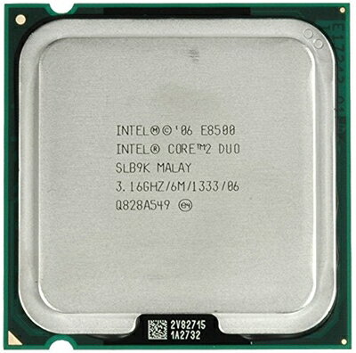 【中古】 Core2Duo E8500 3.16GHz/6M/1333/LGA775 SLB9K バルク