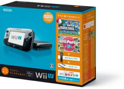 【中古】 Wii U すぐに遊べるファミリープレミアムセット(クロ)