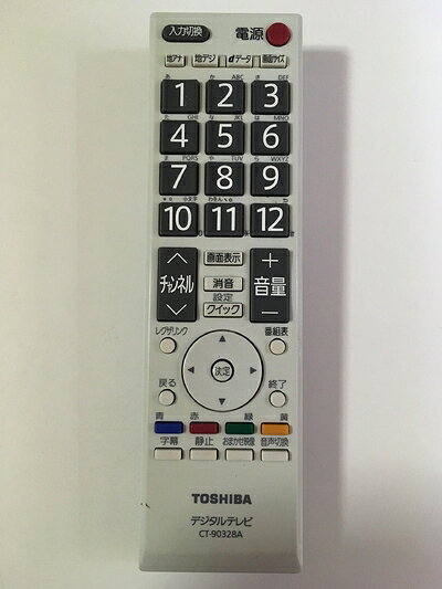 【中古】 東芝　液晶テレビ純正リモコン　CT-90328A hauteproduit-10183759 Haute Produit パッケージ画像