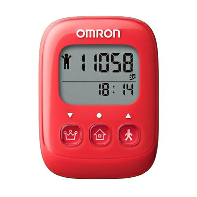 【中古】 オムロン(OMRON) 歩数計 WellnessLink レッド HJ-326F-R