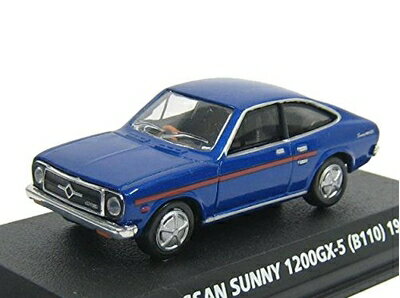 卡車 - 【中古】 コナミ 1/64 絶版名車コレクション Vol,1 ニッサン サニー 1200GX-5 型式B110 1972 青メタ