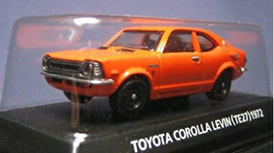 【中古】 コナミ 1/64 絶版名車コレクション Vol,2 トヨタ カローラレビン 型式TE27 1972 オレンジ