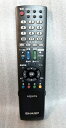【中古】 シャープ 液晶テレビ(AQUOS) 純正リモコン GA952WJSA 0106380347