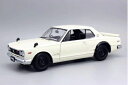 【中古】 KYOSHO 1/18 スカイライン 2000 GT-R KPGC10 ホワイト 完成品