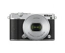【中古】 Nikon ミラーレス一眼 Nikon1 J5 標準パワーズームレンズキット シルバー J5HPLKSL(2)