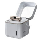 【中古】 ツインバード 燕三条 フェイススチーマー 美顔器 イオン化スチーム コンパクト ミラー付 水道水OK 毛穴ケア ノズル調節可能 角質層まで浸透【メーカ...
