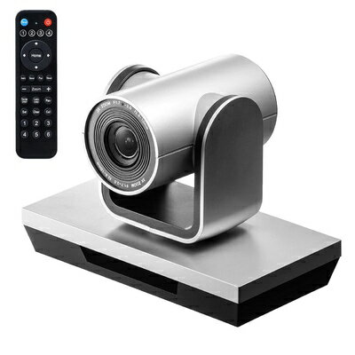 【中古】 サンワダイレクト WEB会議カメラ 3倍ズーム 210万画素 フルHD Zoom Skype対応 左右350°回転 広角 USB接続 ケーブル5m リモコン付き 400-CAM071