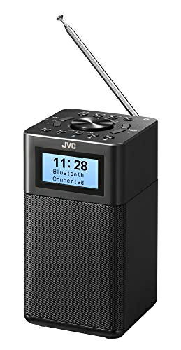 【中古】 JVCケンウッド JVC RA-C80BT-B コンパクト卓上ラジオ ワイドFM対応 Bluetooth? AC/乾電池の2..