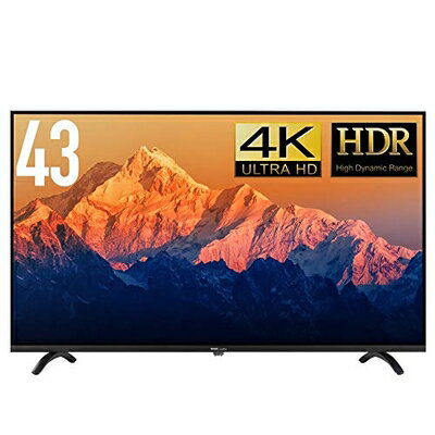 【中古】 ディーエムエムドットメイク(DMM.make) 大型ディスプレイ モニター 43インチ 4K/HDR/HDMI・USB DKS-4K43DG4