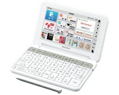 【中古】 シャープ カラ―電子辞書 Brain 高校生モデル ホワイト系 PW-SH4-W