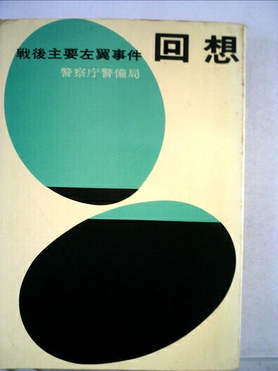 【中古】 回想―戦後主要左翼事件 (1968年)