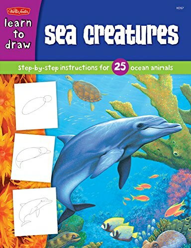 【中古】 Sea Creatures: Step-by-step instructions for 25 ocean animals (Learn to Draw)