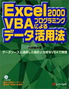 【中古】 Excel2000VBAプログラミングによるデータ活用法: データソースと連携した集計と分析をVBAで実現