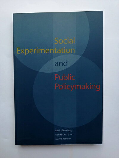 【中古】 Social Experimentation and Public Policymaking (Urban Institute Press)