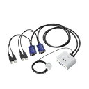 【中古】(新古品・未使用品) エレコム USB⇔USBパソコン切替器 KVM-KUSN