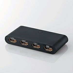 【中古】（新古品・未使用品） エレコム HDMI切替器　3入力1出力　ブラック