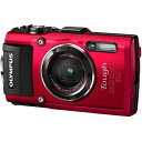 【中古】(新古品・未使用品) OLYMPUS デジタルカメラ Tough TG-5 レッド 1200万画素CMOS F2.0 15m 防水 100kgf耐荷重 GPS+電子コンパス&内蔵Wi-Fi TG-5 RED