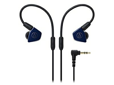 Headband Type - 【中古】（新古品・未使用品） オーディオテクニカ インナーイヤーヘッドホン ネイビー ATH-LS50 NV
