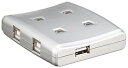 【中古】(新古品・未使用品) エレコム USB切替器 手動 2.0対応 4台 ロック機能付 USS2-W4