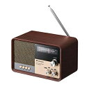 【中古】(新古品・未使用品) サンスイ Bluetoothスピーカー AM/FMラジオ付き ウッド MSR-1 WD