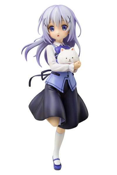 【中古】（新古品・未使用品） ピーエムオフィスエー ご注文はうさぎですか?? チノ Cafe Style 1/7スケール PVC製 塗装済み 完成品 フィギュア 再販 PF138