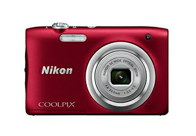 【中古】（新古品・未使用品） Nikon デジタルカメラ COOLPIX A100 光学5倍 2005万画素 レッド A100RD