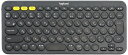 【中古】(新古品・未使用品) ロジクール ワイヤレスキーボード 無線 キーボード 薄型 小型 K380BK Bluetoothワイヤレス Windows Mac...