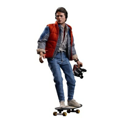 【中古】（新古品・未使用品） ムービー・マスターピース バック・トゥ・ザ・フューチャー マーティ・マクフライ 1/6スケール プラスチック製 塗装済み可動フィギュア