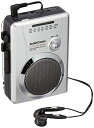 【中古】(新古品・未使用品) OHM AudioComm ラジオカセット AM/FM ラジオ番組録画可能 CAS-710Z