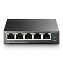 【中古】(新古品・未使用品) TP-Link スイッチングハブ ギガ 5ポート PoEハブ (4x PoE対応 全体最大56W) アンマネージ 5年 TL-SG...