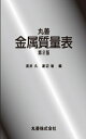 【中古】 丸善 金属質量表 第2版