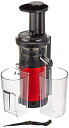【中古】(新古品・未使用品) パナソニック ジューサー 低速 ビタミンサーバー コールドプレス対応 レシピブック付 メタリックレッド MJ-L400-R