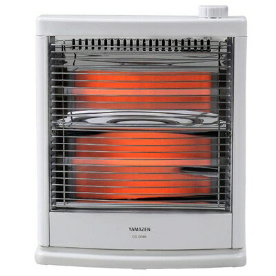 【中古】（新古品・未使用品） [山善] 電気ストーブ ヒーター 小型 足元 転倒OFFスイッチ 出力切替2段階 簡単操作 ホワイト DS-D086(W)