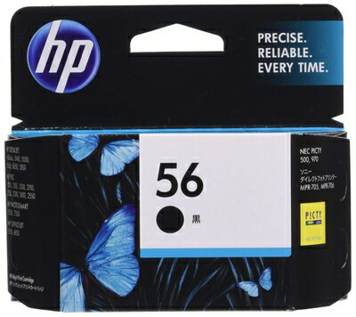 Rakuten - 【中古】（新古品・未使用品） HP 56 純正 インクカートリッジ 黒 ブラック C6656AA#003 【国内正規品】 ブラック（黒）