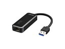 【中古】(新古品・未使用品) BUFFALO 有線LANアダプター LUA4-U3-AGTE-BK ブラック Giga USB3.0対応 【Nintendo Switch動作確認済み】
