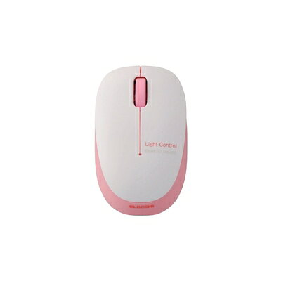 【中古】（新古品・未使用品） エレコム マウス ワイヤレス (レシーバー付属) Sサイズ 小型 3ボタン BlueLED ふわっと軽い 小型軽量 50g ピンク M-BL20DBPN