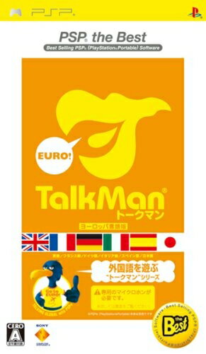 【中古】（新古品・未使用品） TALKMAN EURO 〜トークマン欧州言語版〜(ソフト単体版) PSP the Best
