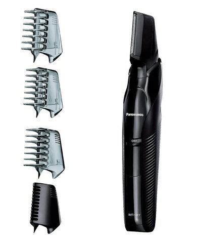 【中古】（新古品・未使用品） パナソニック ボディトリマー お風呂剃り可 男性用 黒 ER-GK70-K