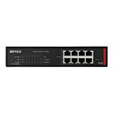 【中古】(新古品・未使用品) バッファロー BS-GSL2008P 法人向け Giga対応 PoE Layer2 スマートLiteスイッチ 8ポート(2)