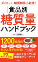 【中古】(新古品・未使用品) ダイエット・糖質制限に必携! 食品別糖質量ハンドブック