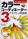 【中古】(新古品・未使用品) 認定講師が教えるカラーコーディネーター3級テキスト&問題集