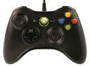 【中古】(新古品・未使用品) マイクロソフト ゲームコントローラー 有線/Xbox/Windows対応 ブラック Xbox360 Controller for ...
