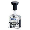 【中古】(新古品・未使用品) プラス スタンプ ナンバーリング E型 A字体 8桁 付属品 インク黒 ステッキ 30-627