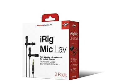 【中古】（新古品・未使用品） IK Multimedia iRig Mic Lav 2Pack ラベリアマイク (ピンマイク)【国内正規品】