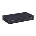 【中古】(新古品・未使用品) BUFFALO Giga対応 金属筺体 電源内蔵 8ポート ブラック スイッチングハブ 日本メーカー LSW5-GT-8NS/BK