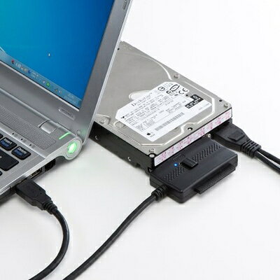 【中古】（新古品・未使用品） サンワサプライ IDE/SATA-USB3.0変換ケーブル 0.9m USB-CVIDE5