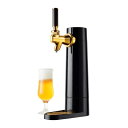 【中古】(新古品・未使用品) グリーンハウス スタンドビールサーバー 家庭用 乾電池 ビアサーバー 自宅 コンパクト 缶ビール GH-BEERO-BK ブラック